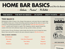 Tablet Screenshot of homebarbasics.com